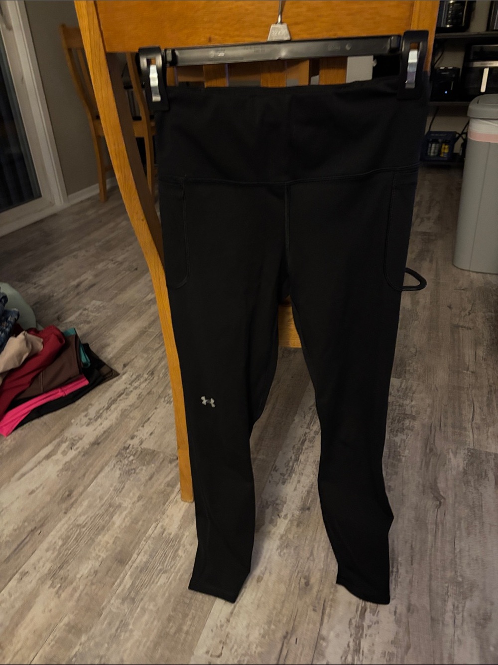 Under Armour Black Workout Leggings with Side Pockets